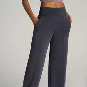 American Tall Butter Wide Leg Ultra High Rise Pant for Tall Women in Charcoal Ri